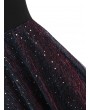 Foil Dot Sparkle Criss Cross Cami Dress - Black M