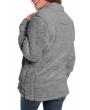 1/4 Zip Pullover Fleece Sweatshirt Gray